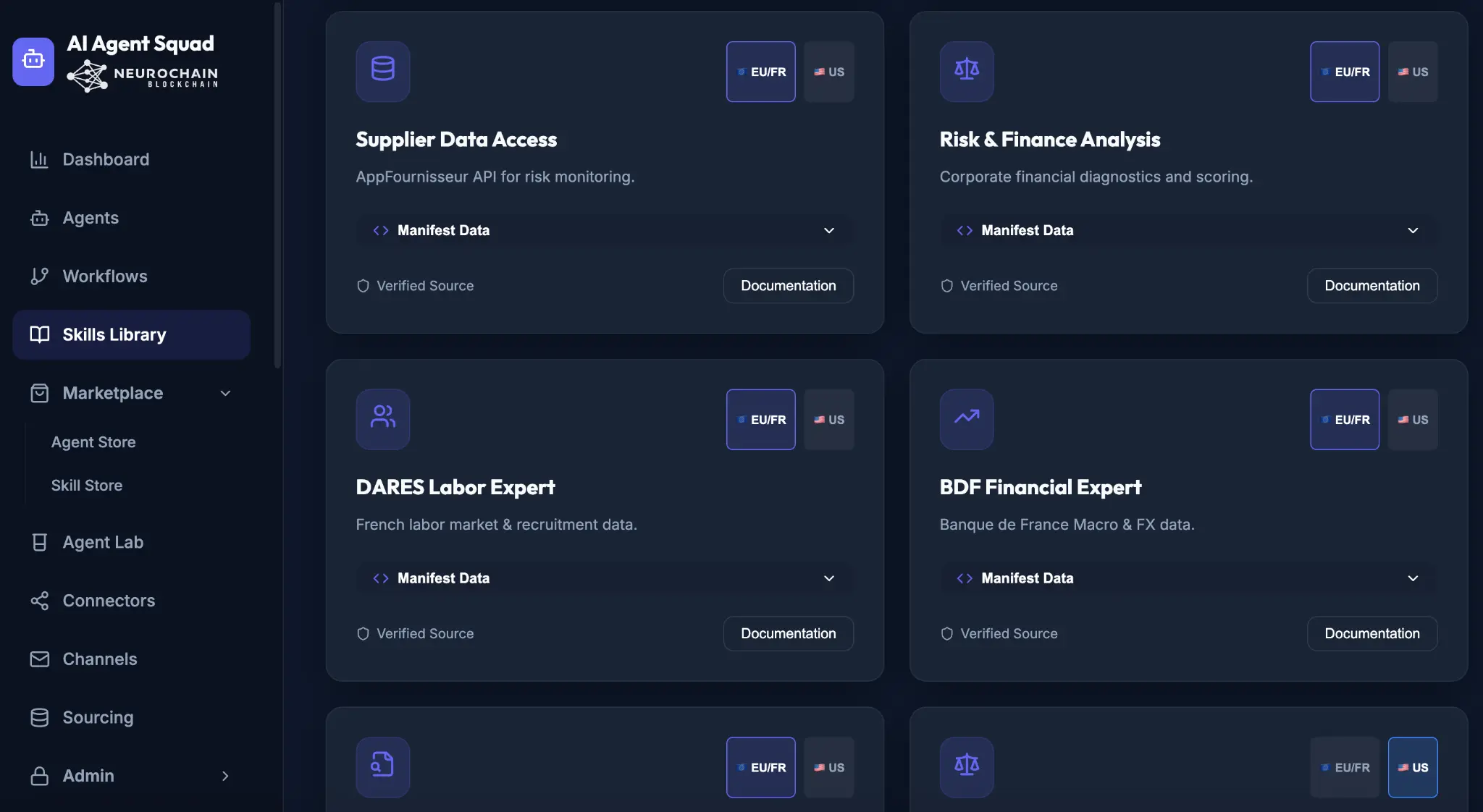 Skills Library — Sources vérifiées